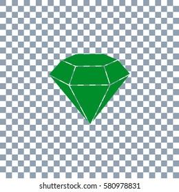 Diamond Icon Vector on transparent background