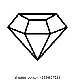 Diamond-Ikone-Vektorgrafik auf trendigem Design