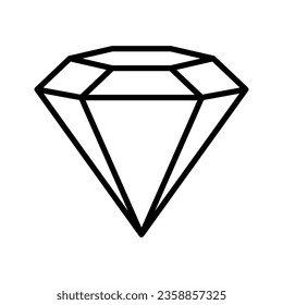 Diamond icon vector on trendy design