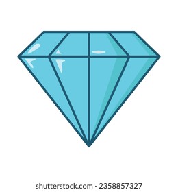 Diamond icon vector on trendy design