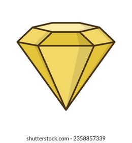 Diamond-Ikone-Vektorgrafik auf trendigem Design