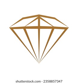 Diamond-Ikone-Vektorgrafik auf trendigem Design