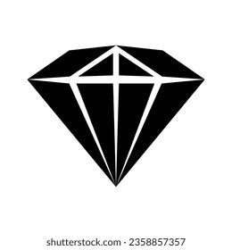 Diamond icon vector on trendy design