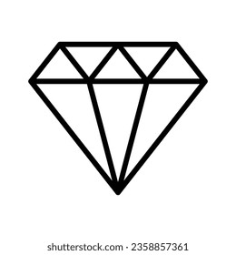 Diamond icon vector on trendy design
