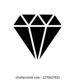 diamond icon vector, on white background editable eps10