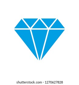 diamond icon vector, on white background editable eps10