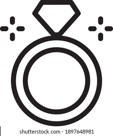 diamond icon vector on white background