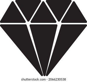 Diamond Icon Vector on white background..eps