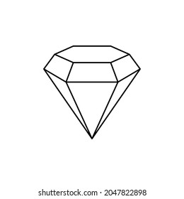 Diamond Icon Vector Png Isolated On White Background