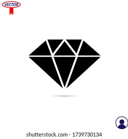 vector de icono de diamante, diamante, signo