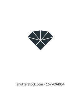 diamond Icon vector sign isolated for graphic and web design. diamond symbol template color editable on white background.