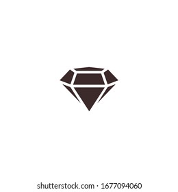 diamond Icon vector sign isolated for graphic and web design. diamond symbol template color editable on white background.