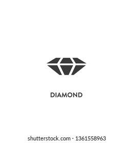 diamond icon vector. diamond sign on white background. diamond icon for web and app