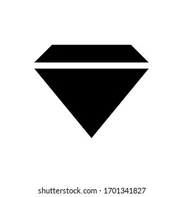 Diamond icon vector sign template