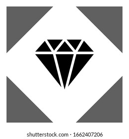 Diamond Icon Vector. Simple symbol.