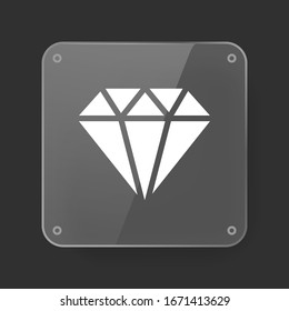 Vector de iconos de diamantes. Sencillo símbolo.
