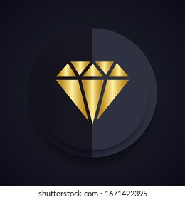 Vector de iconos de diamantes. Sencillo símbolo.