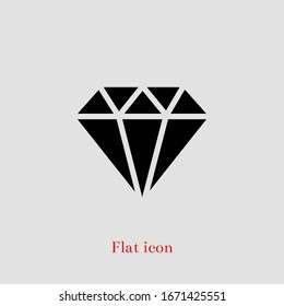 Diamond Icon Vector. Simple symbol.