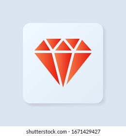 Diamond Icon Vector. Simple symbol.
