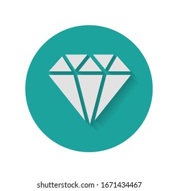 Diamant Icon Vektorillustration. Einfaches Symbol.