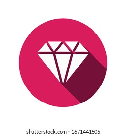 Vector de iconos de diamantes. Sencillo símbolo.