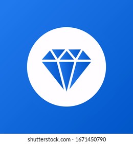 Diamant Icon Vektorillustration. Einfaches Symbol.