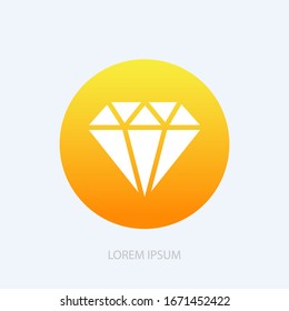 Vector de iconos de diamantes. Sencillo símbolo.