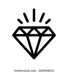Diamond Icon Vector Symbol Design Illustration