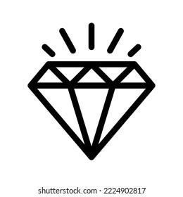 Diamond Icon Vector Symbol Design Illustration