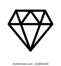 Ilustración de diseño de símbolo de vectores de iconos de diamante