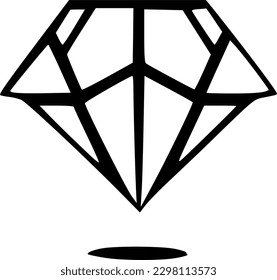 diamond icon vector symbol design illustration