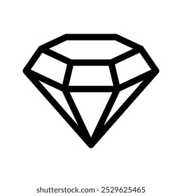 Ilustración de diseño de símbolo de Vector de icono de diamante