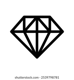 Ilustración de diseño de símbolo de Vector de icono de diamante