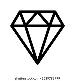 Ilustración de diseño de símbolo de Vector de icono de diamante