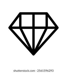 Diamond Icon Vector Symbol Design Illustration