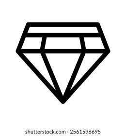 Diamond Icon Vector Symbol Design Illustration