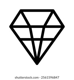 Diamond Icon Vector Symbol Design Illustration