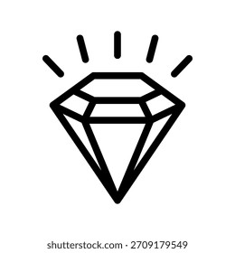 Diamant-Symbol, Vektorsymbol-Entwurfsgrafik