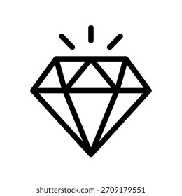Ilustración de diseño de símbolo de Vector de icono de diamante