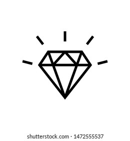 Diamond icon vector symbol illustration