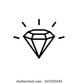 Diamond icon vector symbol illustration