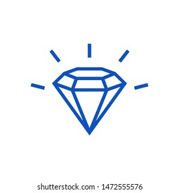 Diamond icon vector symbol illustration