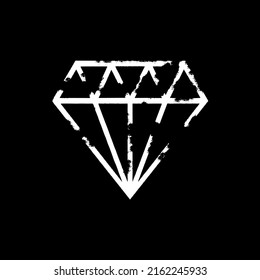 Ilustración de símbolo vectorial de icono de diamante. Ilustración de Doodle