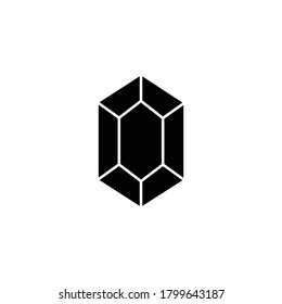 Símbolo vectorial de icono de diamante ilustración aislada fondo blanco