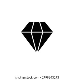 Diamond icon vector symbol isolated illustration white background