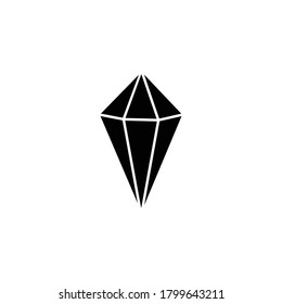 Símbolo vectorial de icono de diamante ilustración aislada fondo blanco
