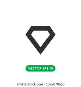 diamond icon vector template design concept