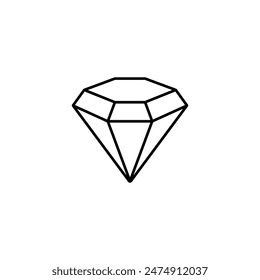 Icono de diamante Ilustración de Plantilla de Vector Diseño de logotipo