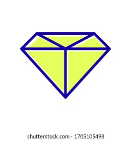Vector de icono de diamantes en estilo moderno