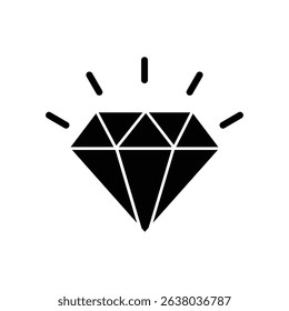 Diamond icon vector for web and mobile app. diamond gems sign and symbol. Set of different brilliant icon. Diamond icon set Isolated on white background.